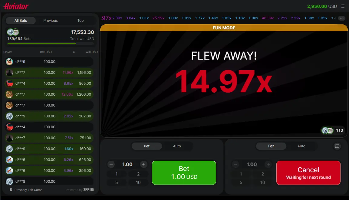 Practice in Aviator Demo Mode